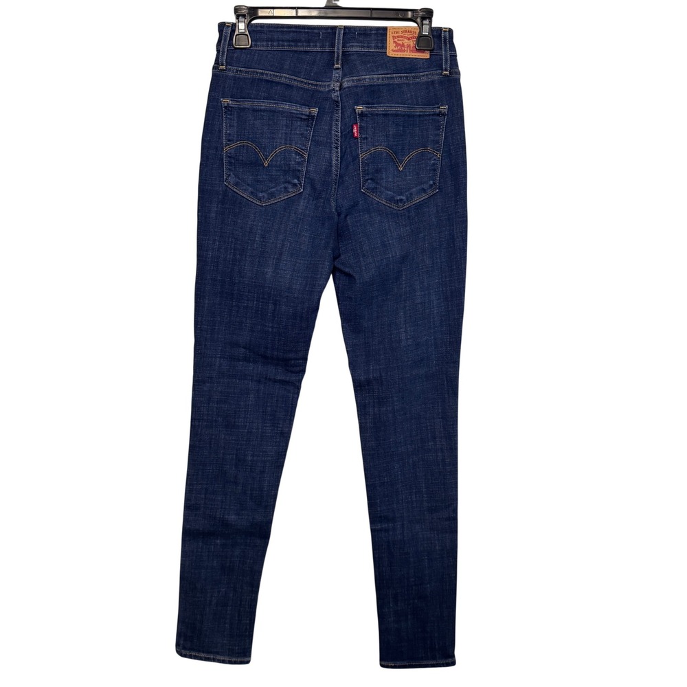 Levis 721 High Rise Skinny Jeans Dark Wash Blue Denim Size 28 W28 L30
